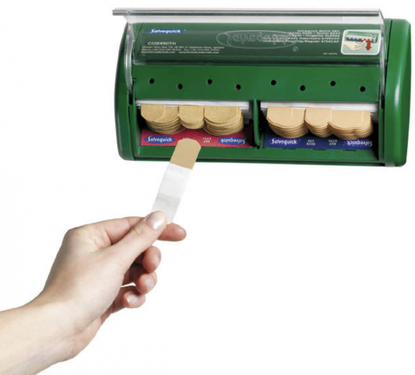 Salvequick Pflasterspender gefüllt 19 x 4 x 11 cm Pflaster Holthaus 95 Pflaster